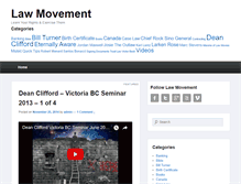 Tablet Screenshot of lawmovement.com